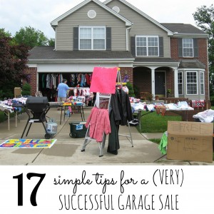17 simple tips for a VERY successful garage sale